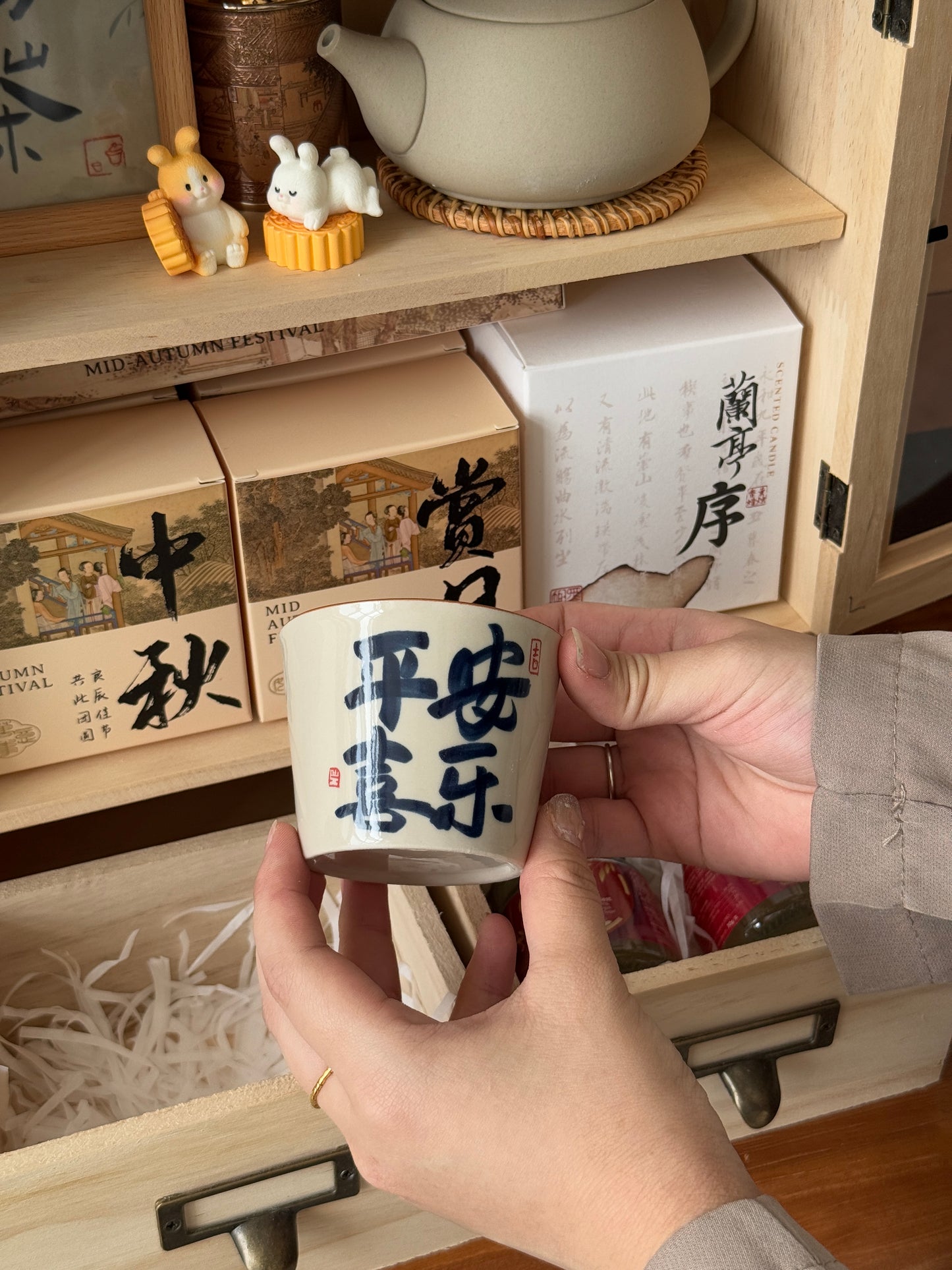 Set E - 中秋高档木盒 Mid-Autumn Wooden Gift (限量款 - Limited Edition)